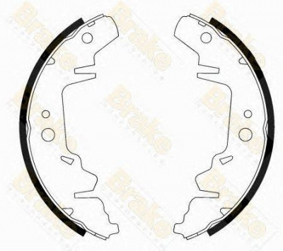 BRAKE ENGINEERING sh2527 -  Комплект тормозных колодок